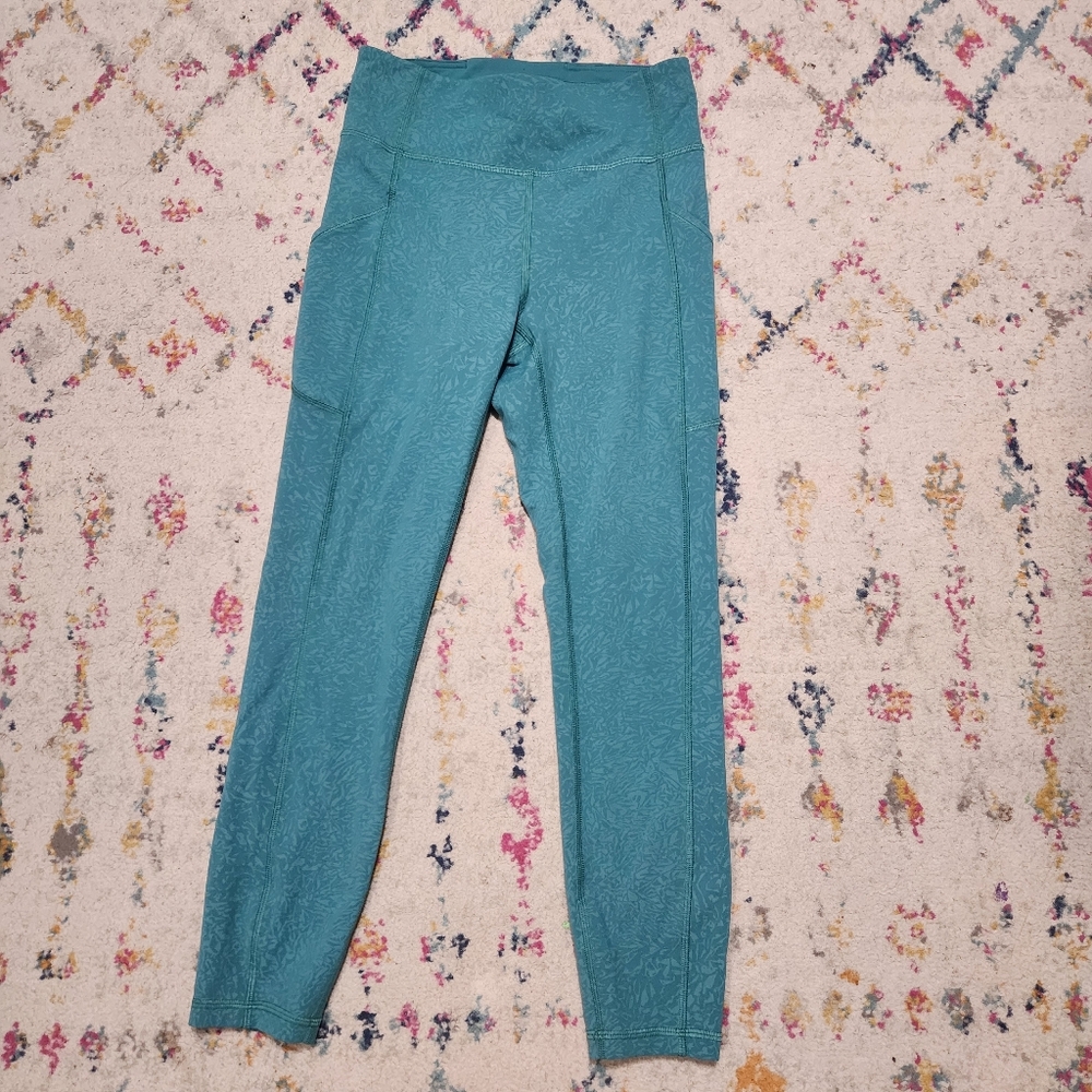 Lululemon Invigorate High-Rise Tights  Crunch Teal Lagoon